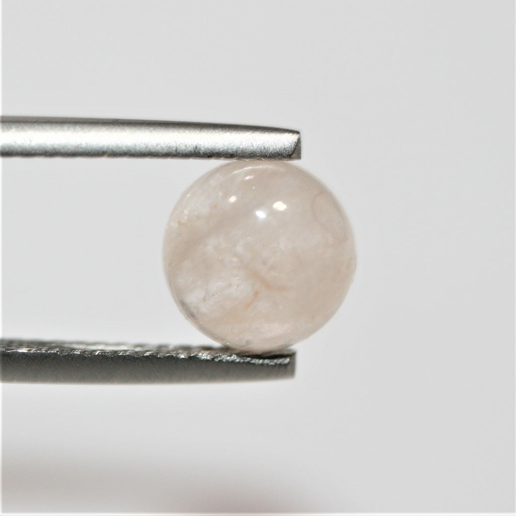 Smooth Round Morganite Cabochon 8mm. (10 Pieces)