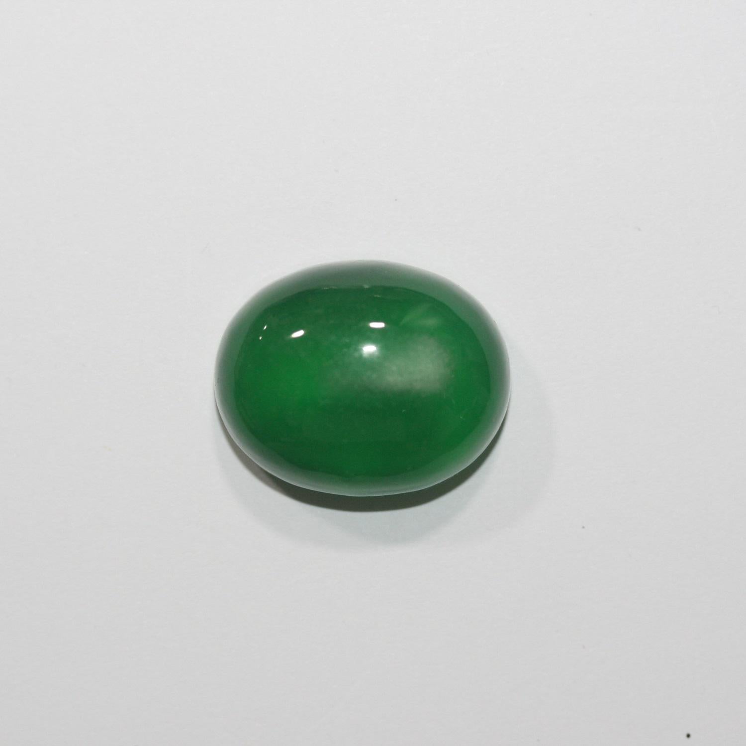 Burma Jade Green Cabochon 55.22ct  24.5x19.6mm- Genuine Gems- Jewelry Supplies
