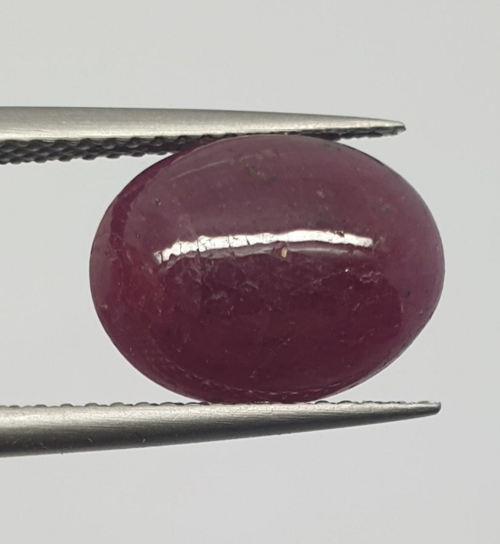 Top color Natural Untreated Ruby Cabochon 12.4x9.6mm 6.5ct Natural Gemstone Gems For Jewelry