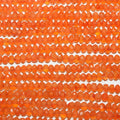 13" St Carnelian Faceted Rondelle Beads 3.5x2.5mm.-Strand 33cm.