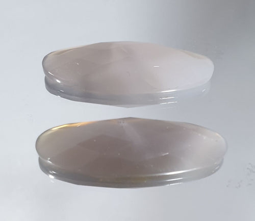1 Pair Botswana Agate Faceted Oval 35x13 mm  2 pcs