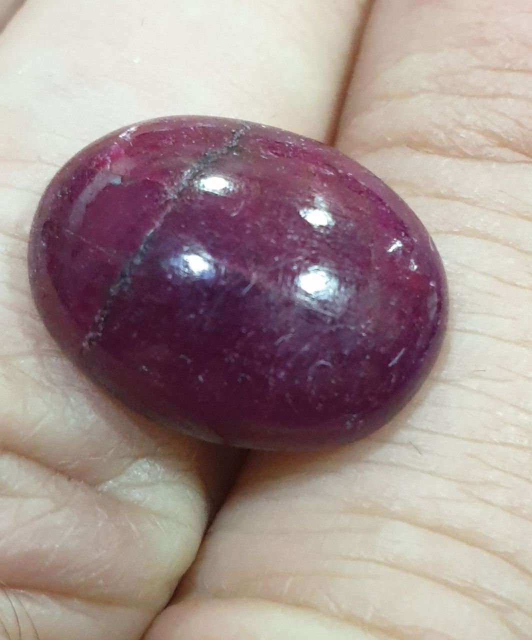 Natural Untreated Ruby Cabochon 16.3x13.2mm 13.7ct Natural Gemstone Gems For Jewelry