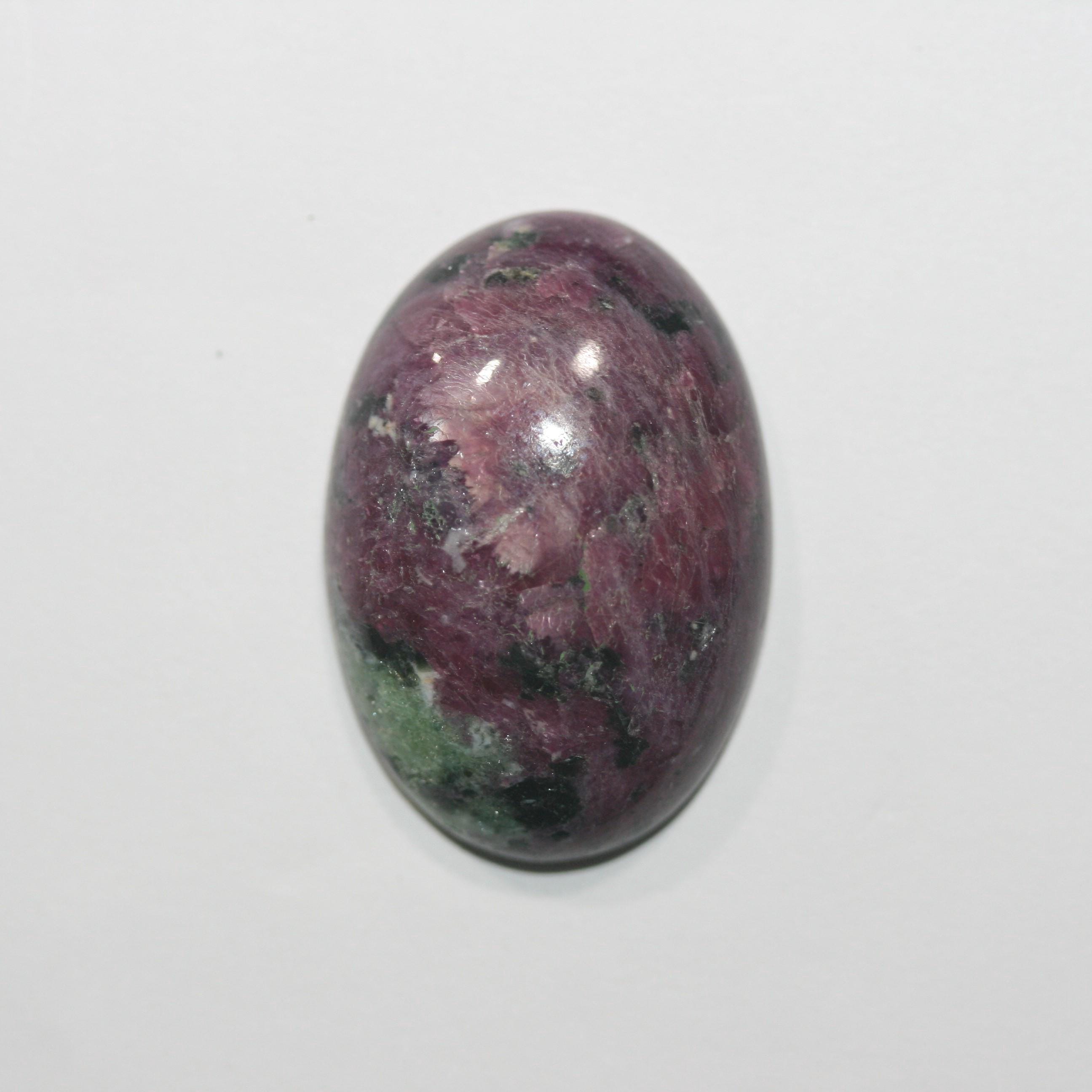 Untreated Ruby Zoisite Smooth Cabochon 30x21mm 54.06ct Natural Gemstone Gems For Jewelrry