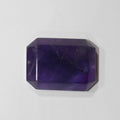 Amethyst Rectangle Faceted Octagon Cabochon 29x22mm Approx.- (1pcs.).- Flat Back. Without Cullet.
