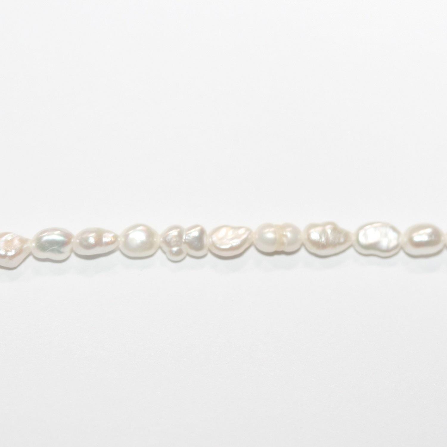 12" St Baroque Pearl Beads 3-3,5mm -Strand 36cm -Natural Pearls wholesale Prices