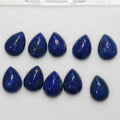 Lapis Lazuli Drop Smooth Cabochon 7x5mm approx.- (10 Pieces)