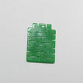 Colgante de jade verde 24x18 mm