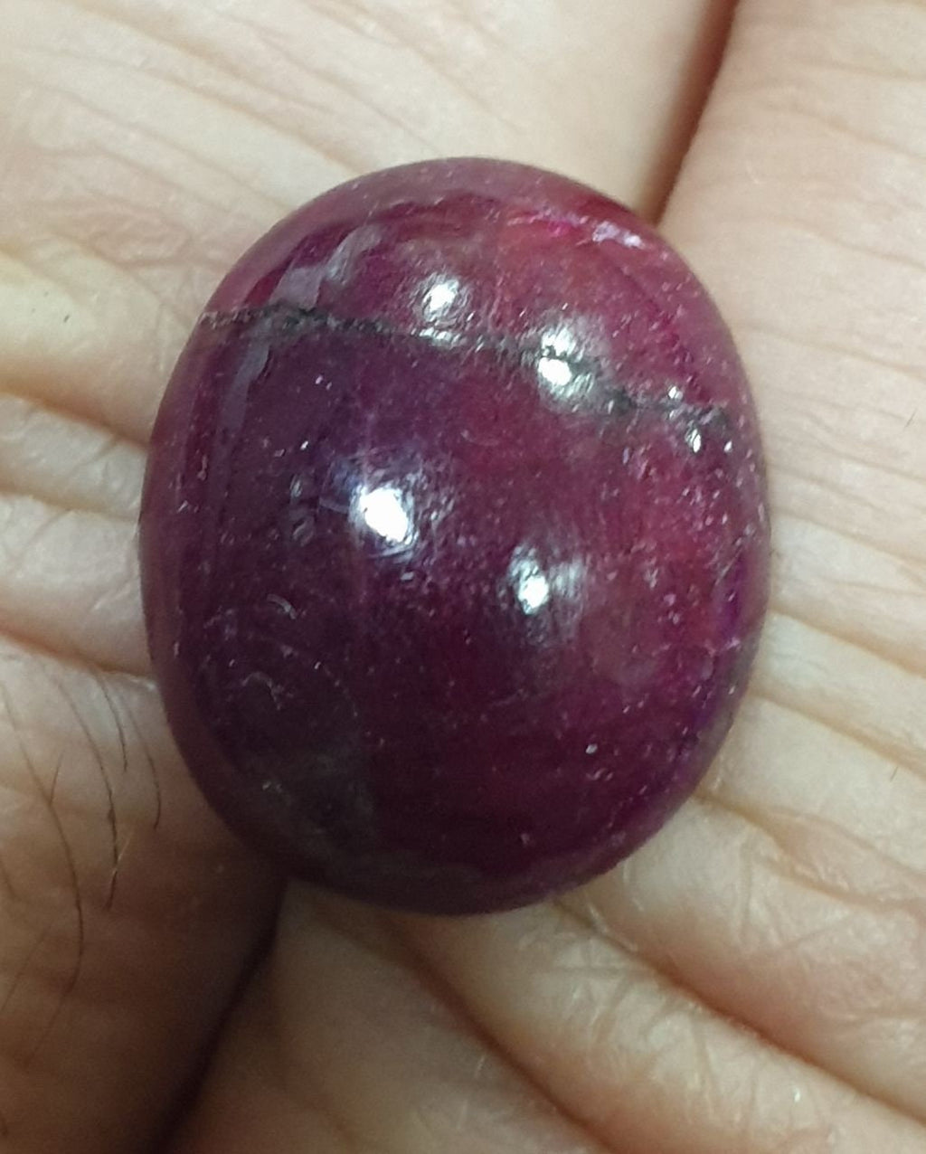 Natural Untreated Ruby Cabochon 16.3x13.2mm 13.7ct Natural Gemstone Gems For Jewelry
