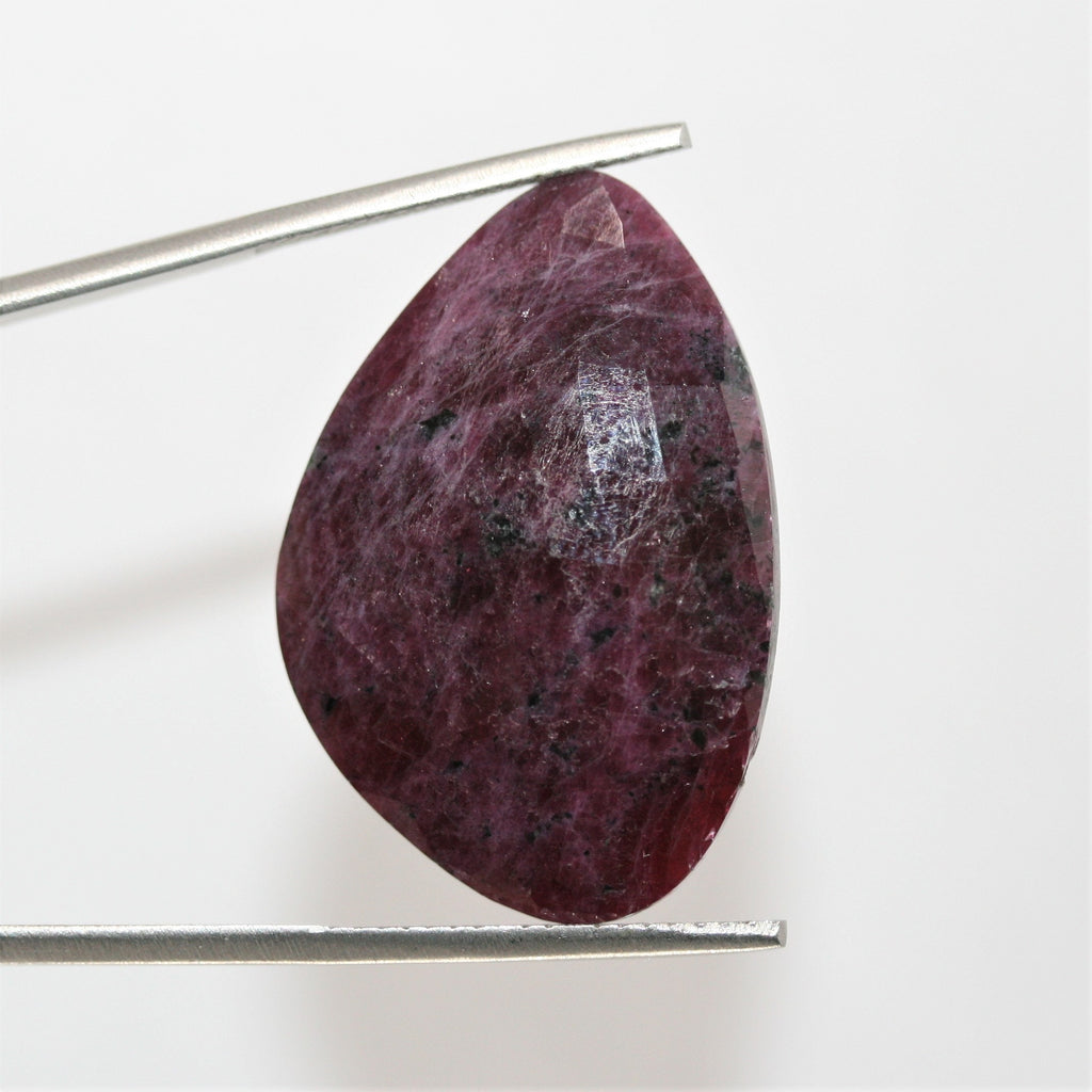 Ruby Faceted Oval Cabochon 32x21.5mm. (60.4 ct) - 1 Pair