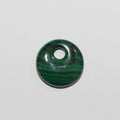 Pendentif rond lisse en malachite 20 mm
