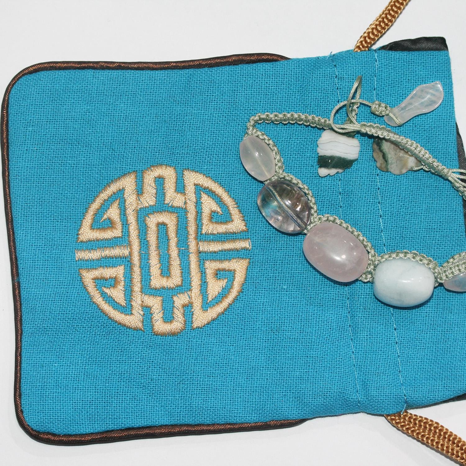 Pulsera de amatista, cuarzo rosa, aguamarina y ágata india - Proveedor de joyas con cuentas de piedras preciosas - Poder curativo - Perla de amatista - Brillo superior