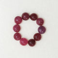 Ruby Smooth Round Cabochons Lot 3.8-4mm.- 10 Pieces