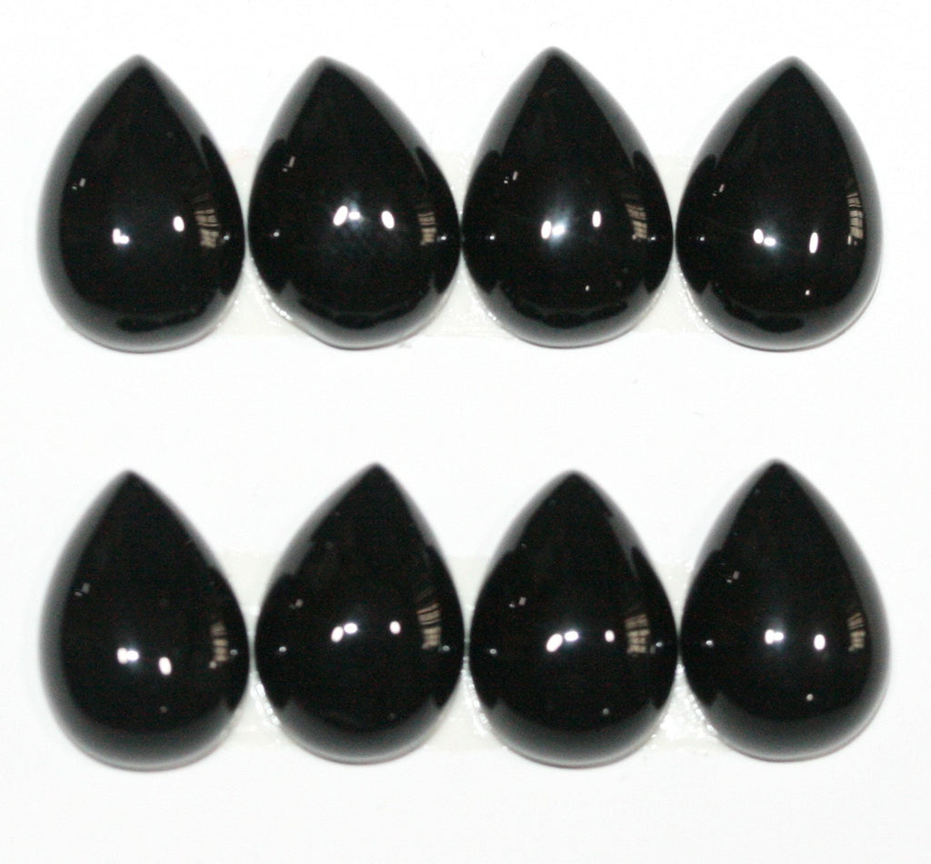 Lote de 8 cabujones de ónix lisos de 10 x 10 mm. (8 unidades)