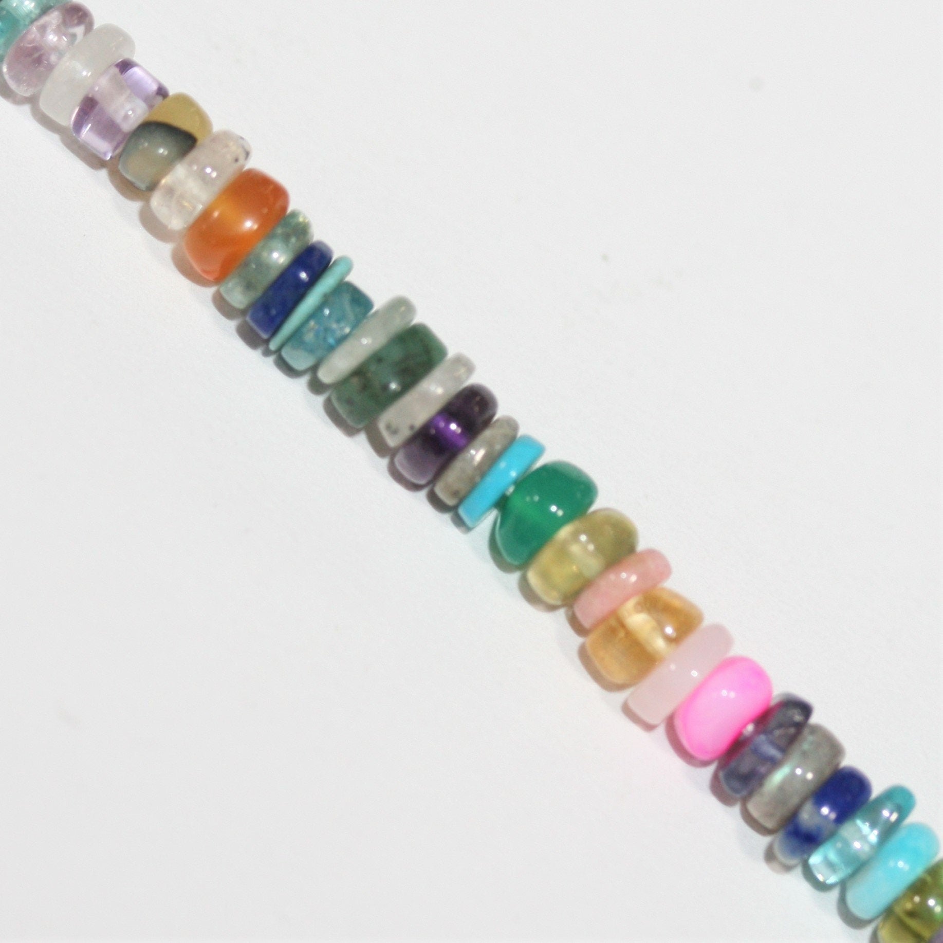 16" St Multi Stone Discos Lisos Perlas 5x2mm.-Hilo 40cm.