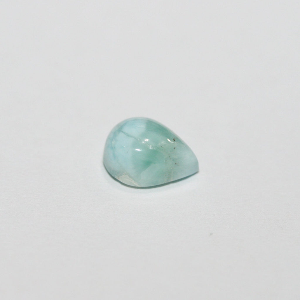 10Pcs Lot Larimar Drop Cabochon 8x6mm. (10 pcs.)