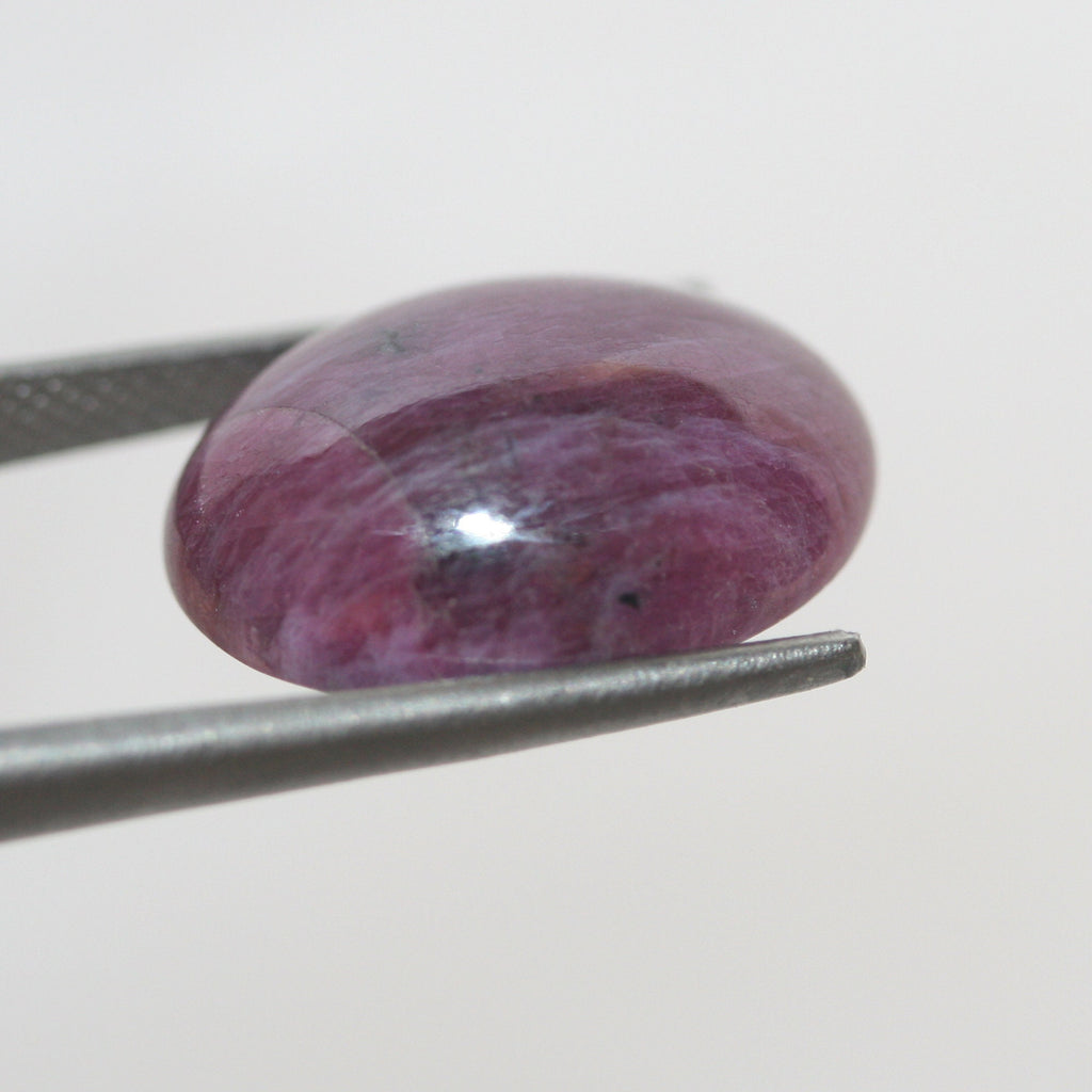 Ruby Oval Cabochon 17.4x12.7mm.-(15.4ct) Natural Untreated Gemstone