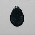 Pendentif goutte lisse en onyx 30x15mm