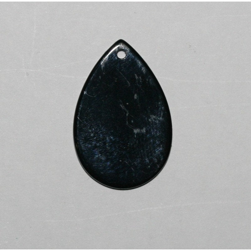 Colgante de gota lisa de ónix de 30 x 15 mm