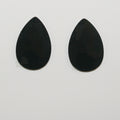 Onix Faceted Drop Cabochon 20x14mm .- (2 Pieces)
