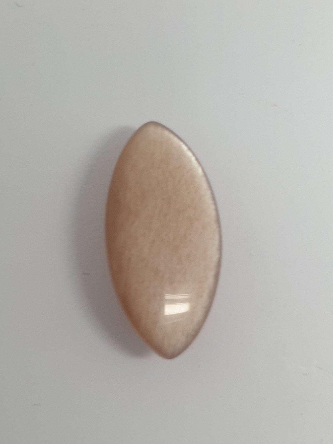 BIG Peach  Moonstone Marquisse Cabochon 25.5x12.4mm. (16.57ct.) - Collector Stone Rare Stone  Supplier- Natural Gems