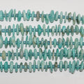 Perles d'amazonite St lisses en copeaux de 16 pouces, 10-12 mm environ - Fil de 40 cm.