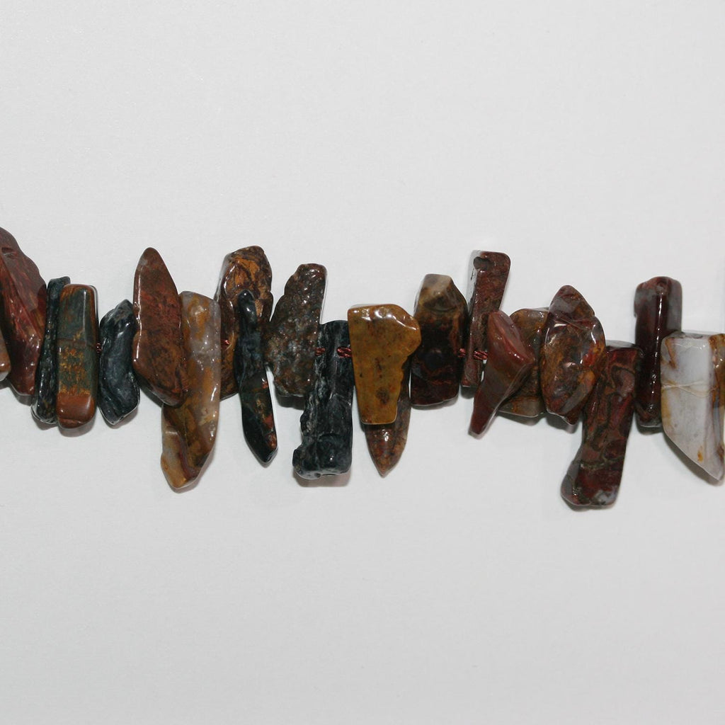 Cuentas irregulares lisas de San Pietersita de 43 cm (8-20 mm). Aprox. - Hilo de 43 cm.