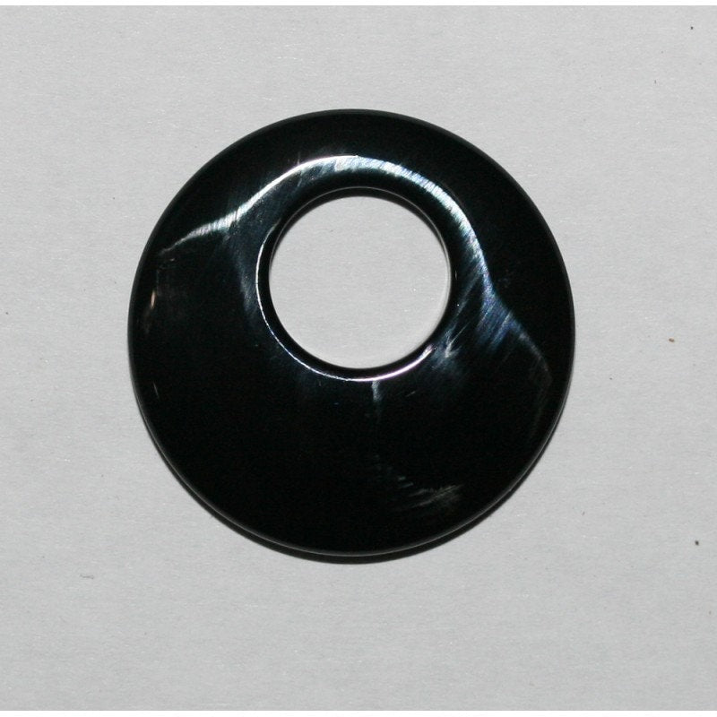 Pendentif rond lisse en onyx 25 mm