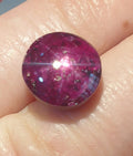 Top color Natural Untreated Ruby  Star Cabochon 12mm 12.7ct Natural Gemstone Gems For Jewelry