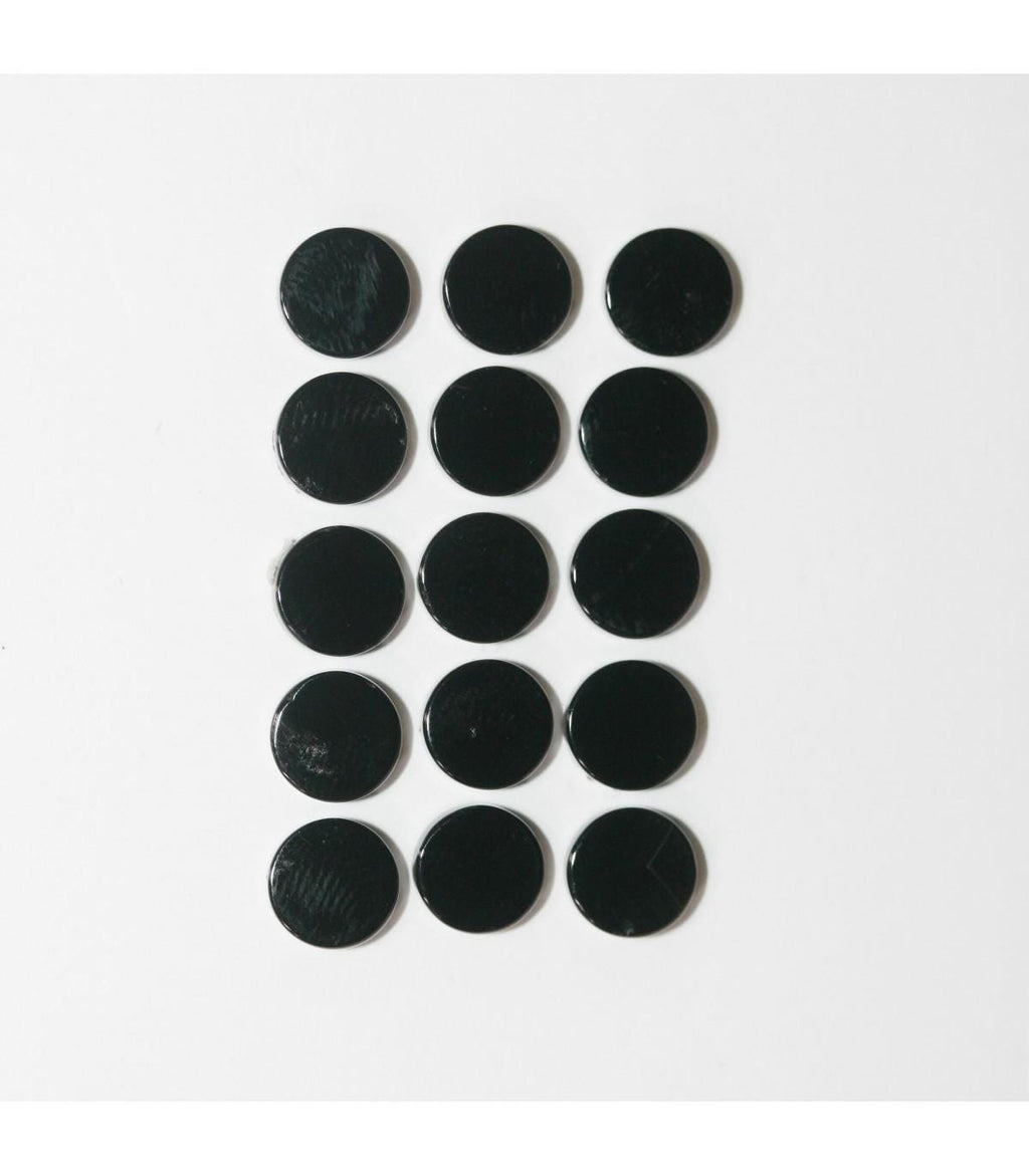 Onyx Smooth Disc Cabochon 7mm. (15 Pieces).