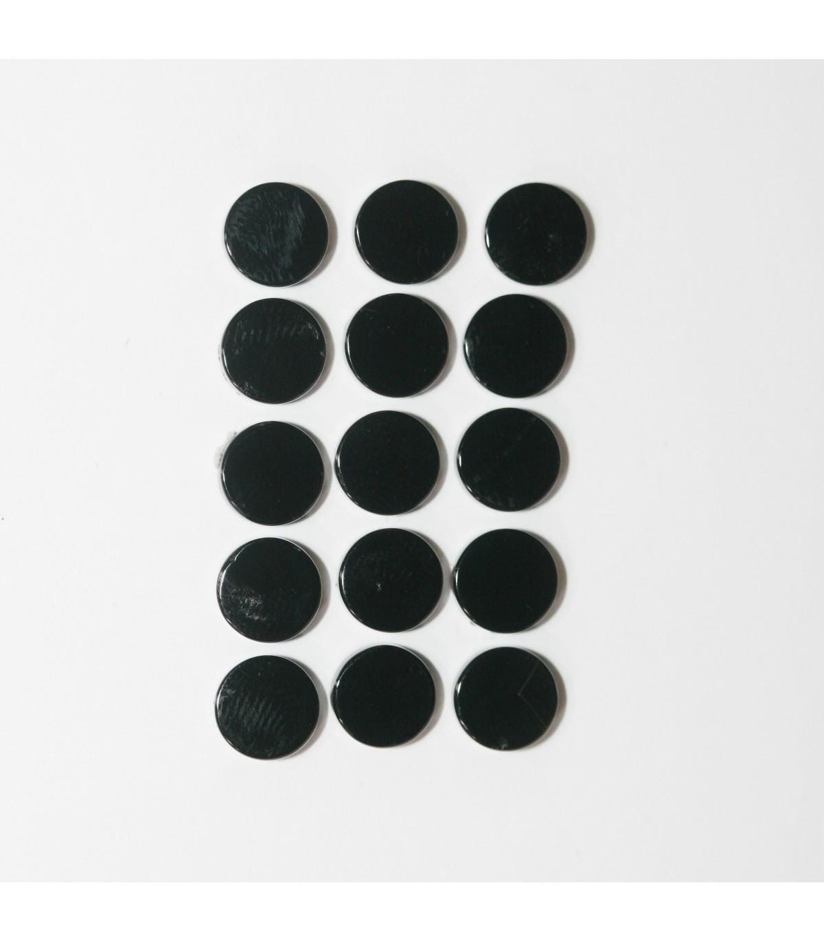 Onyx Smooth Disc Cabochon 7mm. (15 Pieces).