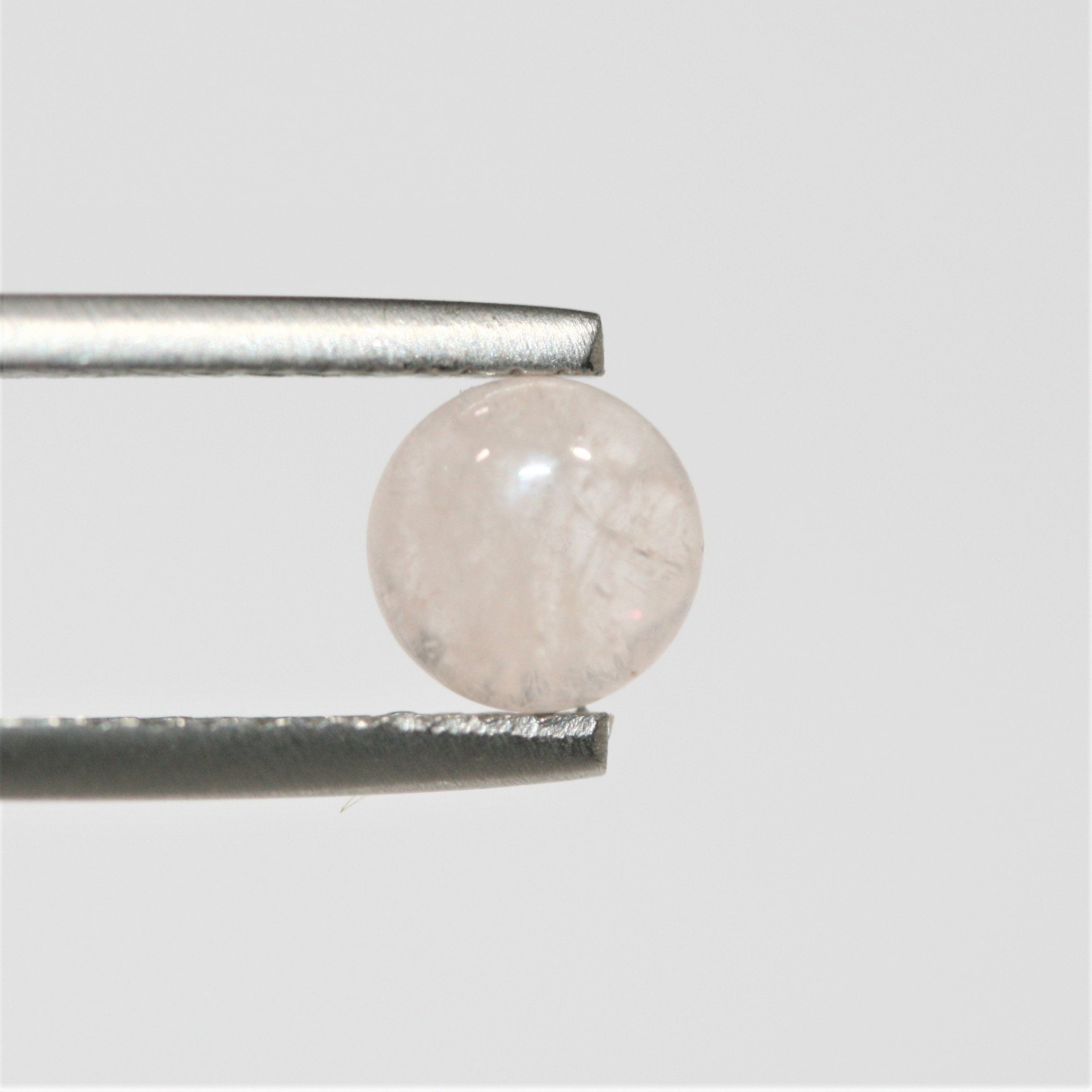 Smooth Round Morganite Cabochon 6mm. (10 Pieces)