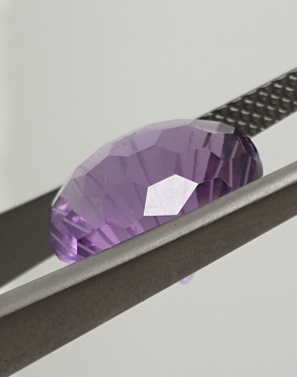 Piedra redonda de amatista tallada única AAA, talla única, 11 mm, 5,3 ct, forma realmente elegante: corte de fuegos artificiales