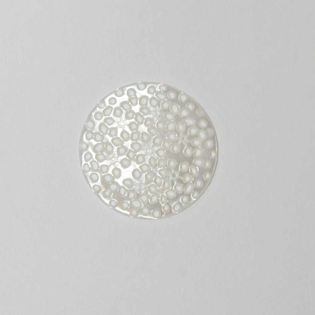 Pendentif rond en nacre naturelle 25 mm - Fournisseur de bijoux en nacre