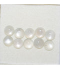 10Pcs Lot Moonstone Round Cabochon 6 mm. (10 pcs.)