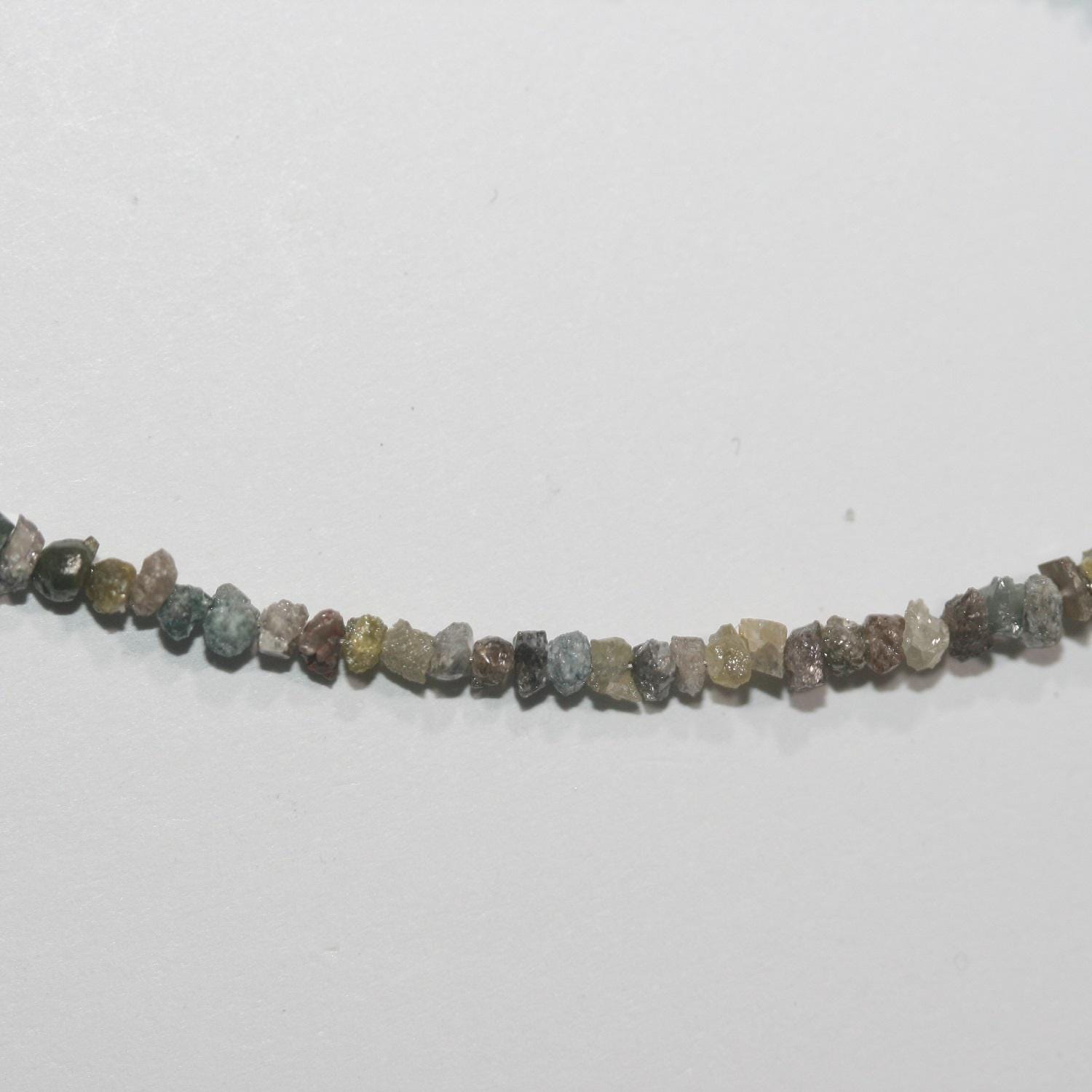 14" St Gray Diamond Unpolish 1.5-2.5mm.-Strand 38cm.-Item.7296