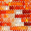 12" St  Fire Opal Smooth Rondelle Beads 7x4mm.-Approx.-Strand 35cm