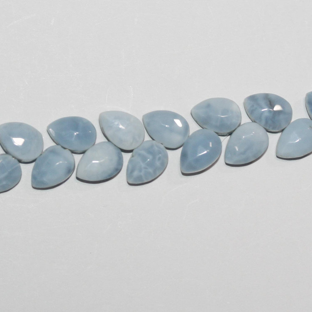 Cuentas de ópalo azul facetadas de 8" (10 x 6 mm) - Hilo de 20 cm