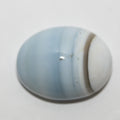 Natural Blue Stripe Opal Oval Cabochon 19.3x14.8mm.-(14.6ct)