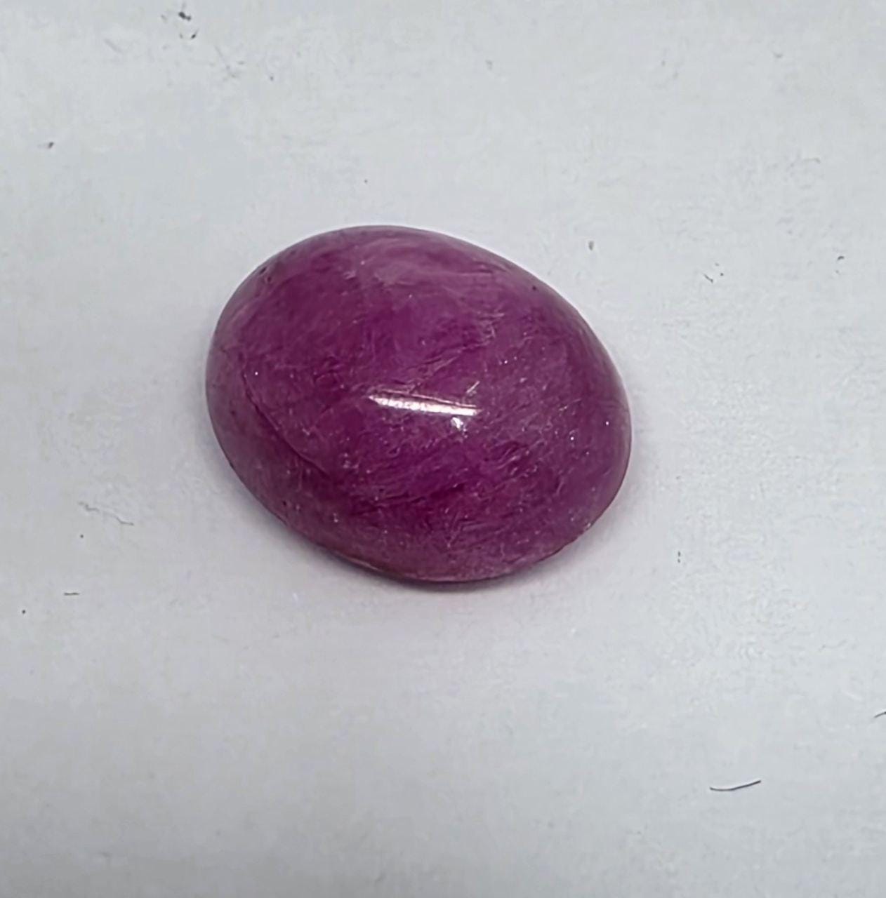 Natural  Pink Sapphire Oval Cabochon 9.7x7.8mm 3.3ct -Pink Sapphire Cab