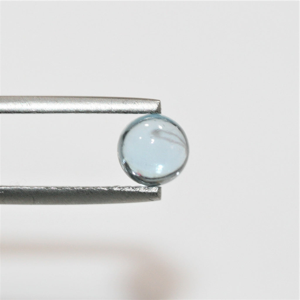 Sky Blue Topaz Smooth Round Cabochons Lot 6mm.- 10 Pieces