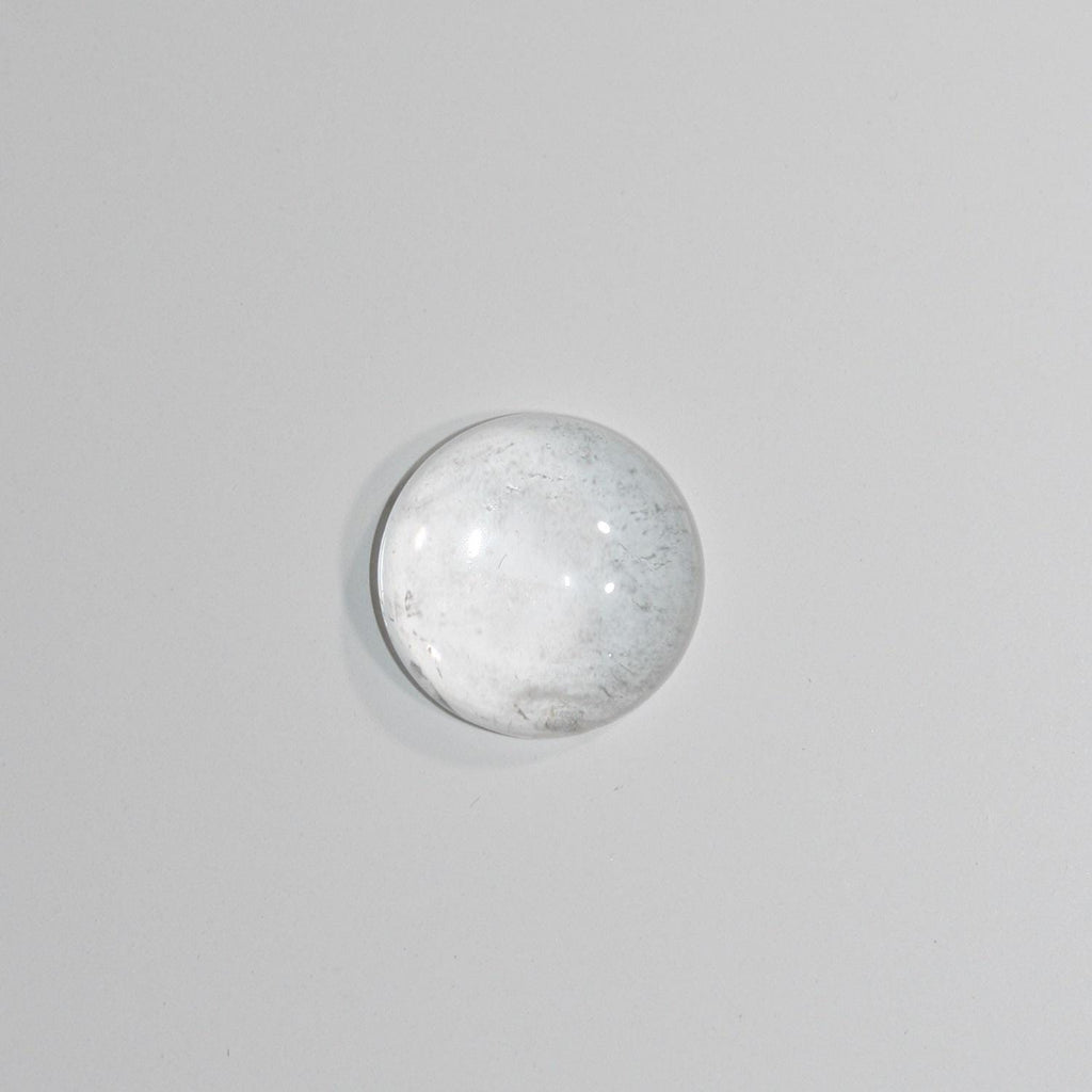 Rock Crystal Quartz Smooth Round Cabochon 14mm. (6 Pieces).