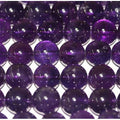 Cuentas redondas lisas de amatista de 16" (10 mm) - Hilo de 40 cm