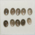 10Pcs Lot Gray Moonstone Oval Cabochon 7x5mm (10 pcs.)
