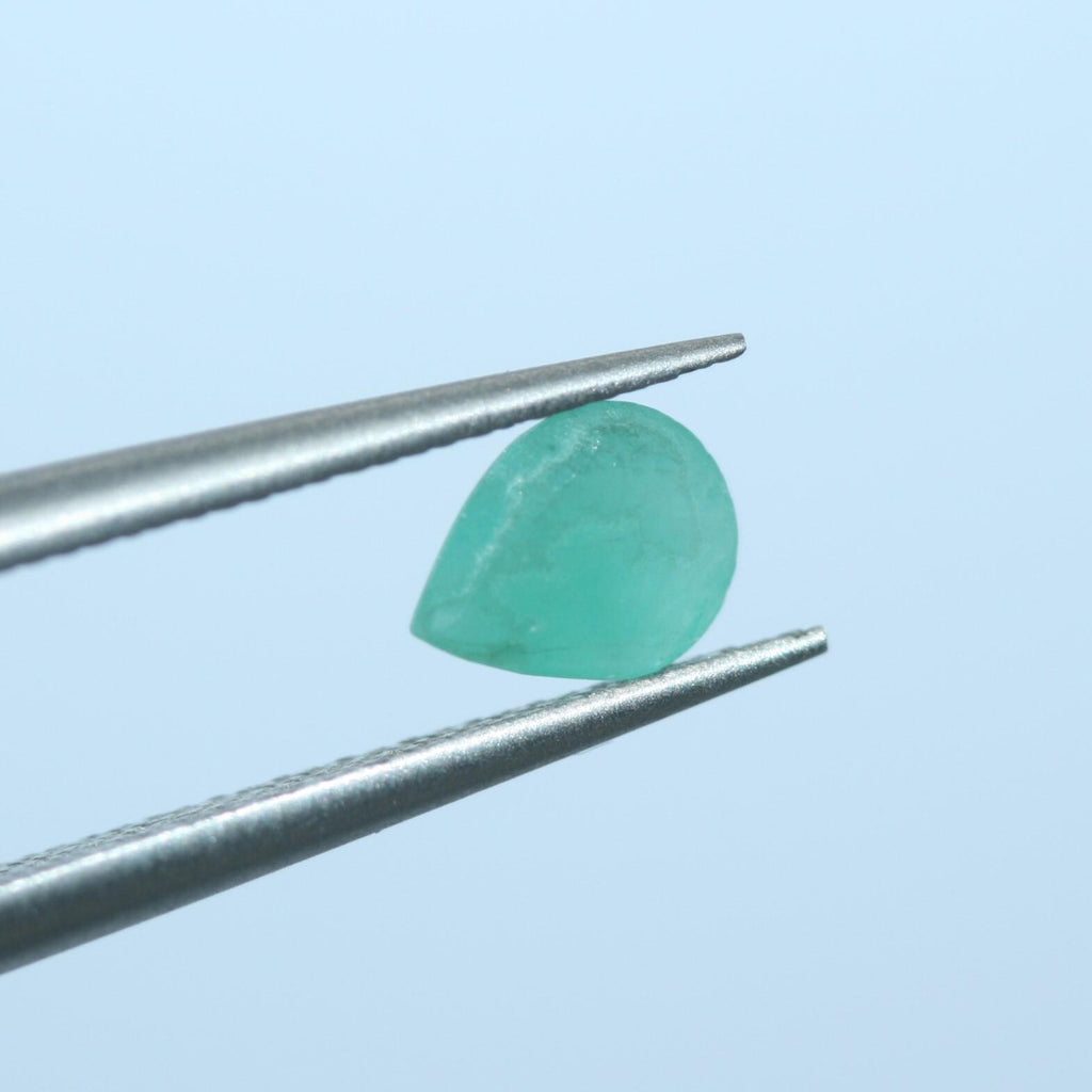 Lote de Esmeralda Facetada Gota 6x5mm.(10Pcs)