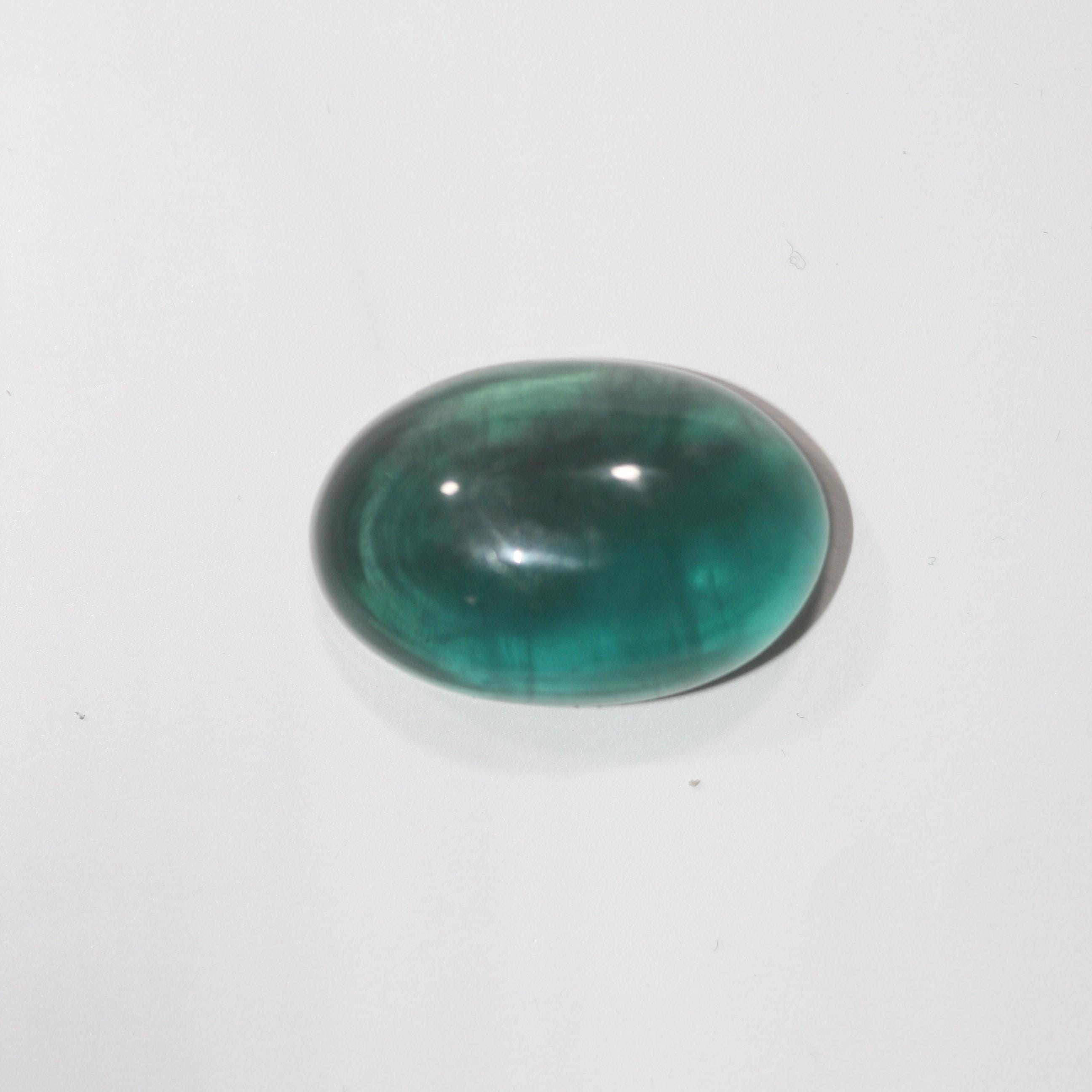 AAA Green Fluorite Oval Cabochon 24.5x16.7mm 36.13ct Rare Color- Unique Collector Stone- Wholesaler Supplier- Top Quality