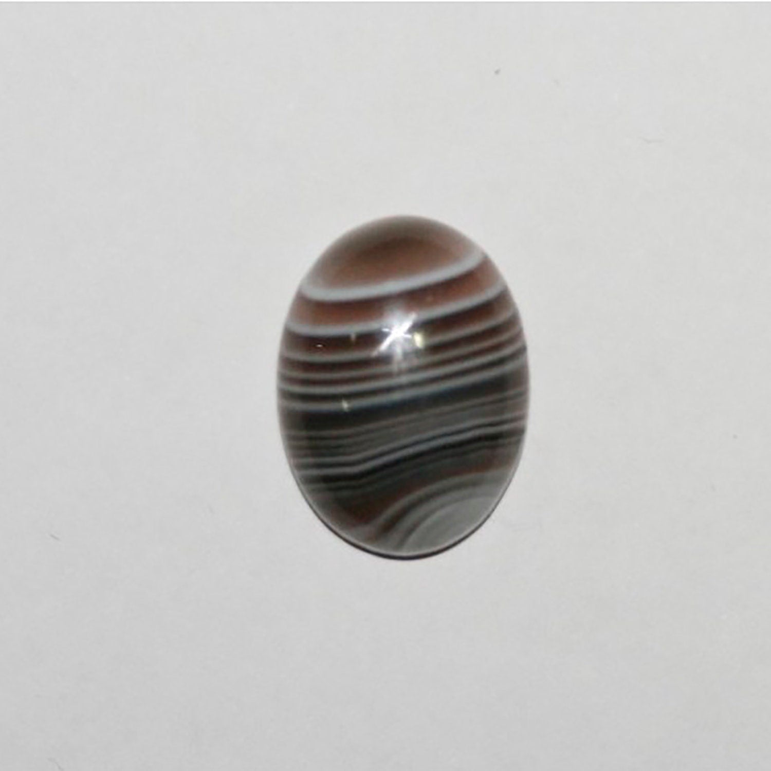 Lote de 4 cabujones ovalados de ágata de Botswana (4 unidades) de 16 x 12 mm