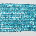 Cuentas redondas facetadas de topacio azul de 16" de St. 6 x 2 mm - Hilo de 40 cm.