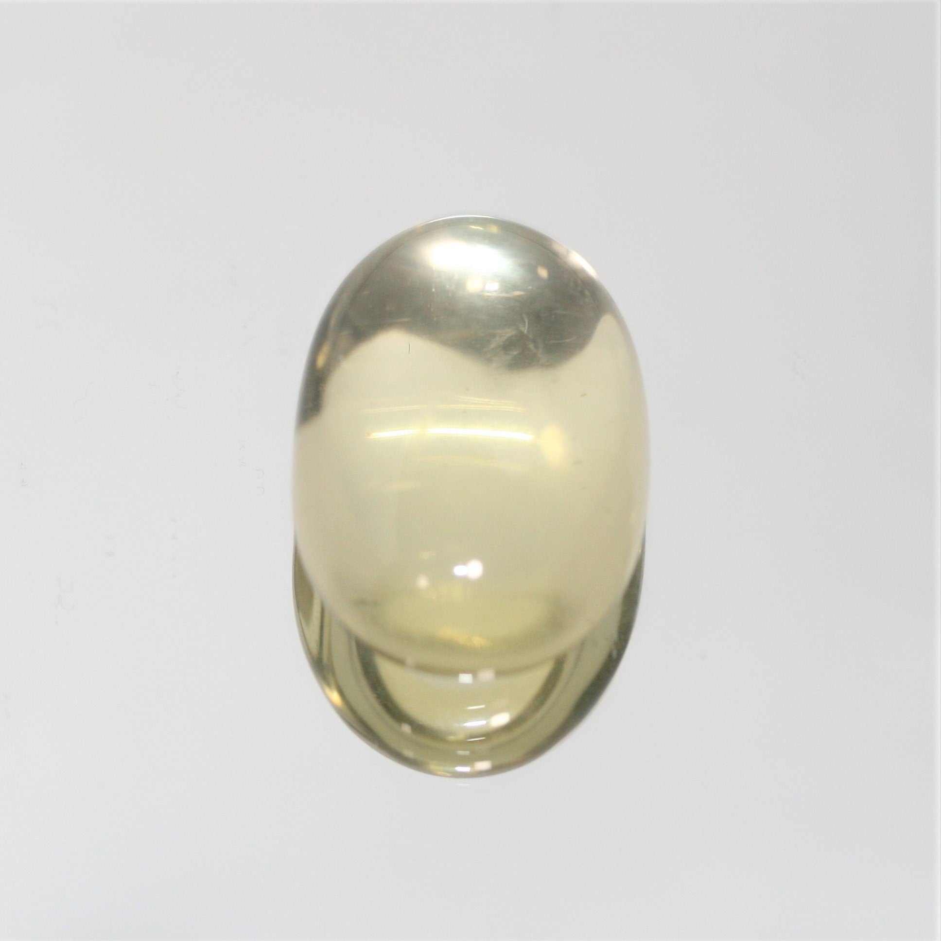 Lemon Quartz Smooth Oval Cabochon 26x17mm. (32.1ct.)
