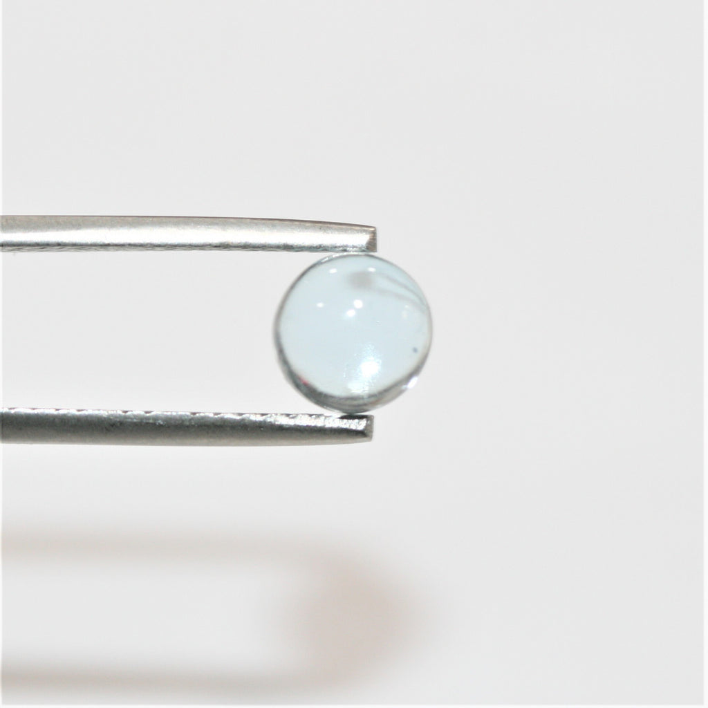 Sky Blue Topaz Smooth Round Cabochons Lot 7mm.- 8 Pieces