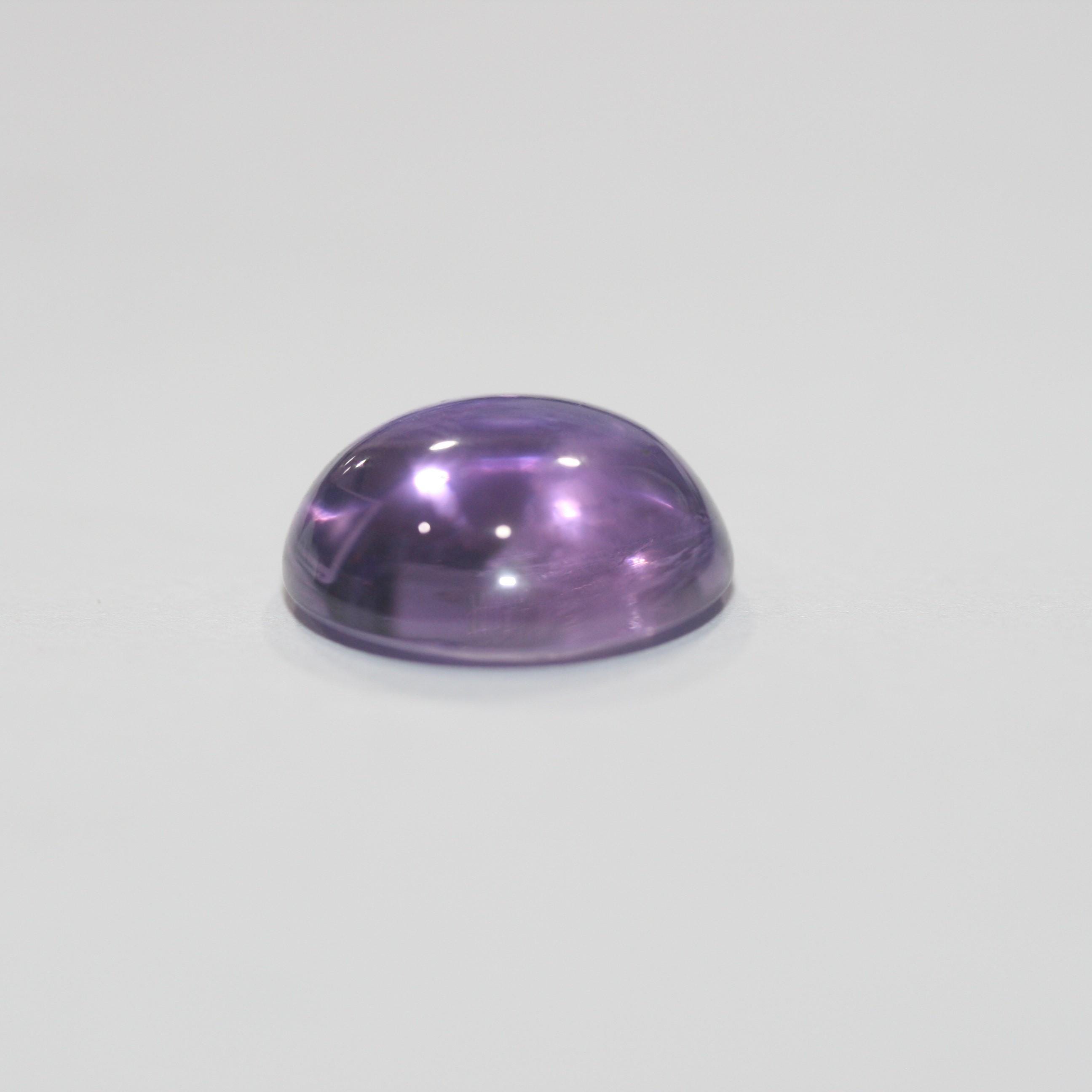 Amethyst Round Smooth Cabochon 14mm (8.90ct)- African Mined Amethyst-Untreated Gemstone